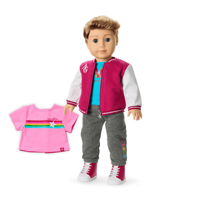 Truly Me™ 18-inch Doll #104 with straight caramel hair X2
