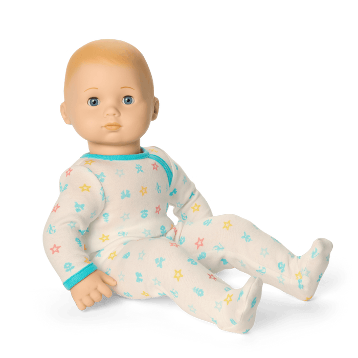 Bitty Baby® Doll #3 with blonde hair in Pastel Blue U3
