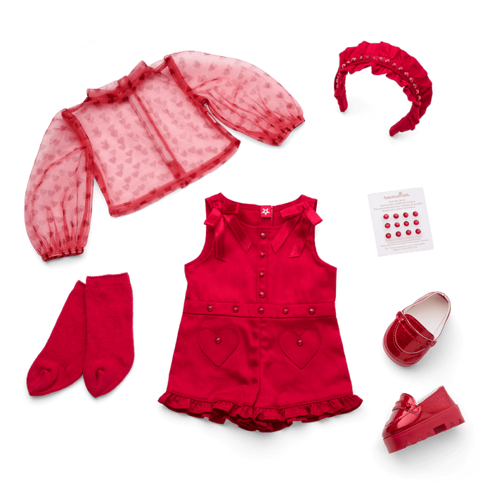 January Garnet Glam Outfit for 18-inch Dolls T7