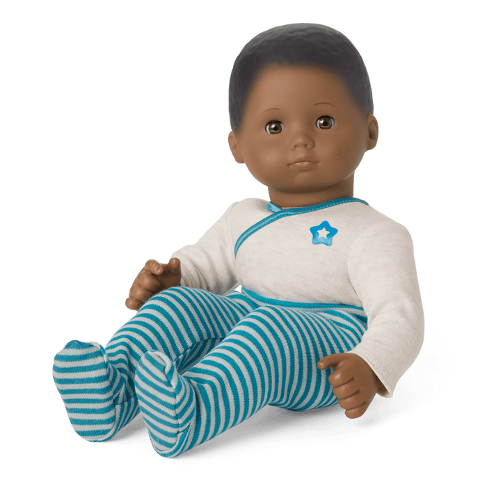 Bitty Baby® Doll #1 with black hair in Soft Blue T8