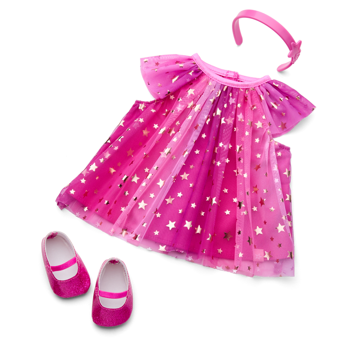 Pink Party-Ready Dress for Bitty Baby® Dolls W8