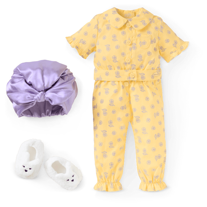 Claudie's™ Yellow Bloom Pajamas for 18-inch Dolls (Historical Characters) X1