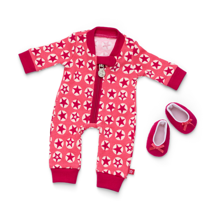 American Girl® x Hanna Andersson Berry Bright Stars Pajamas for Bitty Baby® Dolls S8
