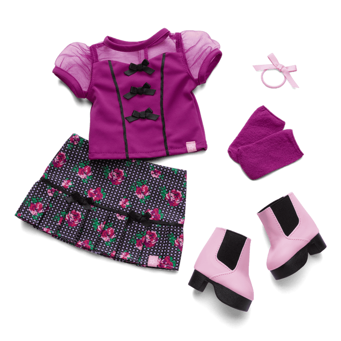 Bows & Blooms Outfit for 18-inch Dolls V6