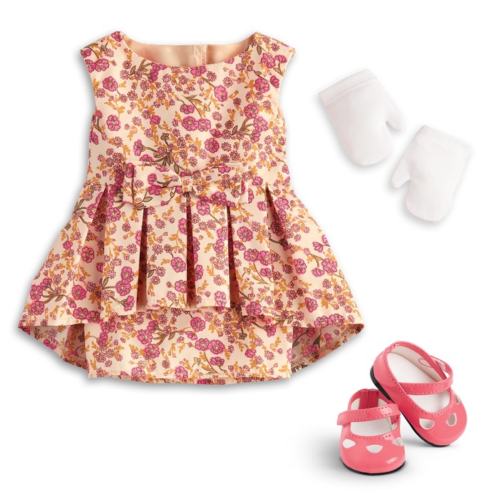 Melody’s™ Fancy Floral Dress for 18-inch Dolls (Historical Characters) W8