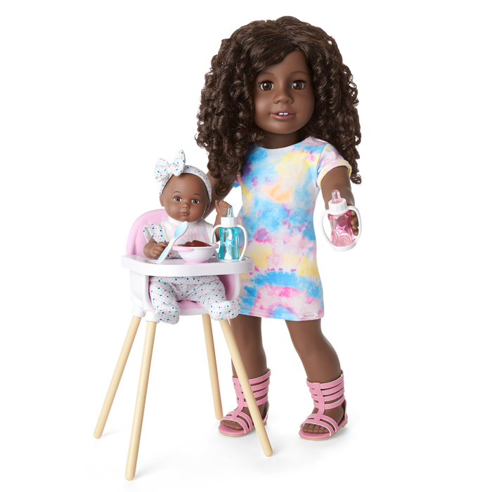 Little Bitty Baby™ Layette & High Chair Set for 7.75-inch Dolls W4