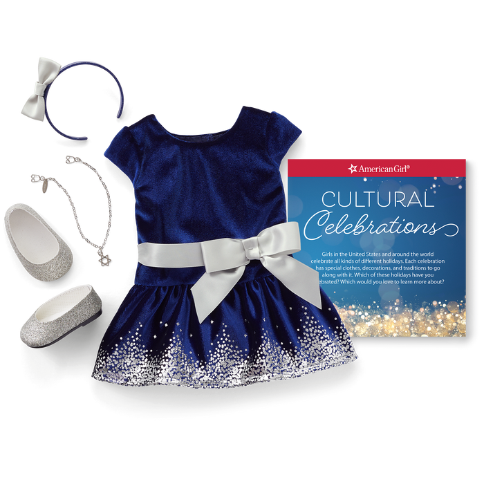 Hanukkah Celebration Outfit for 18-inch Dolls U8