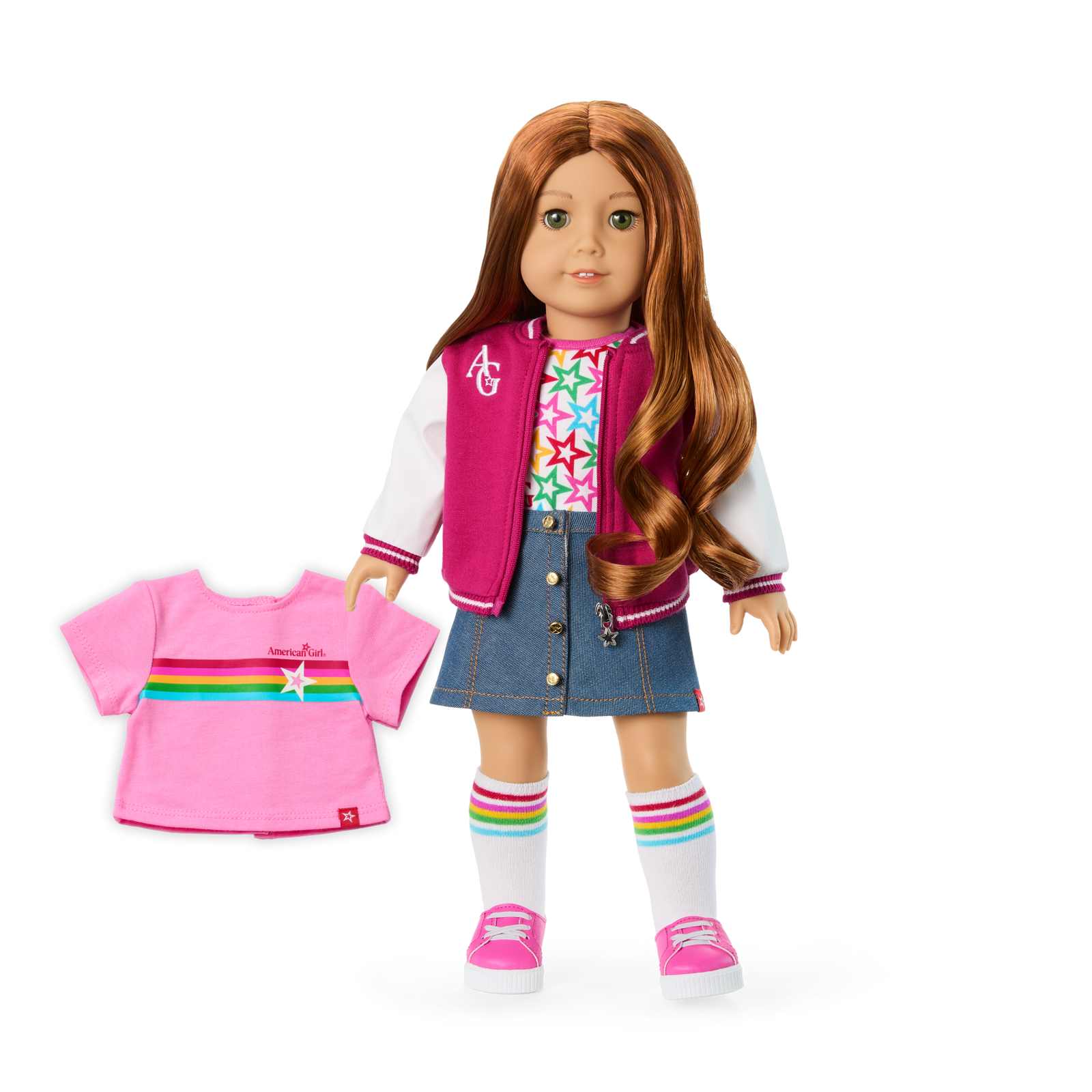 Truly Me™ 18-inch Doll #103 with wavy red hair Z2
