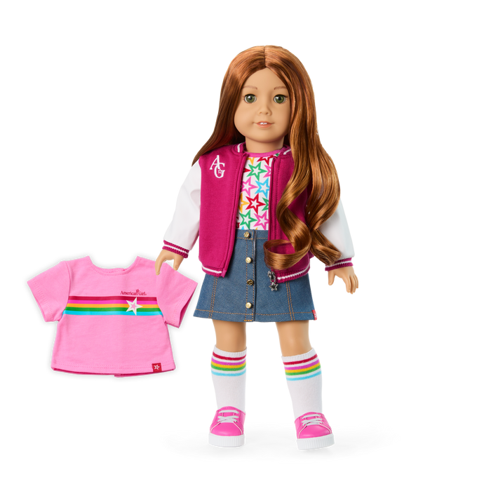 Truly Me™ 18-inch Doll #103 with wavy red hair Z2