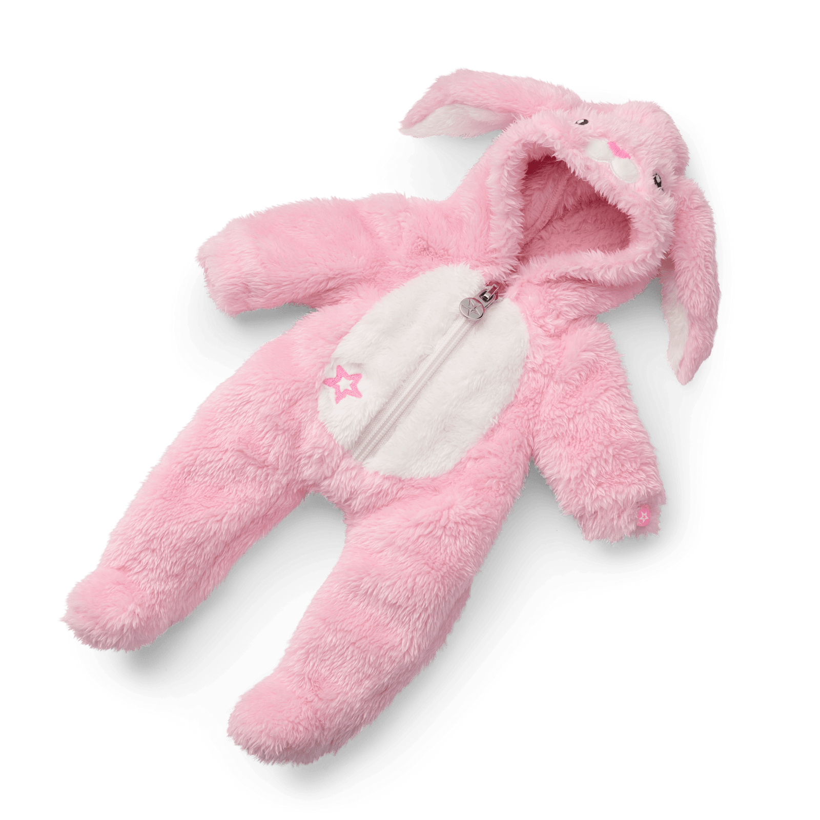 Playful Pink Bunny One-Piece Outfit for Bitty Baby® Dolls W6