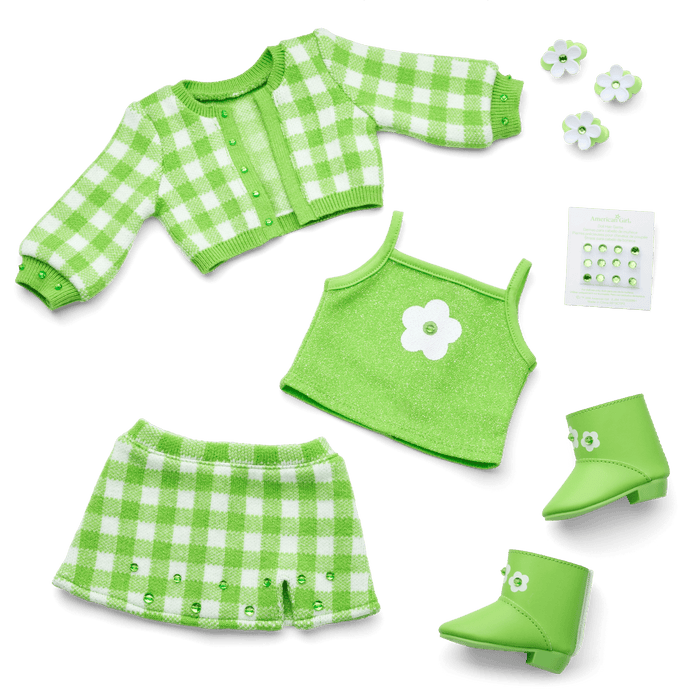 August Peridot Glow Outfit for 18-inch Dolls S2