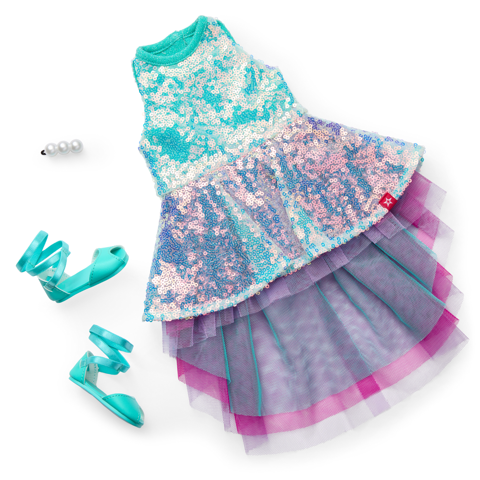 Glam Shimmering Ocean Outfit for 18-inch Dolls V2