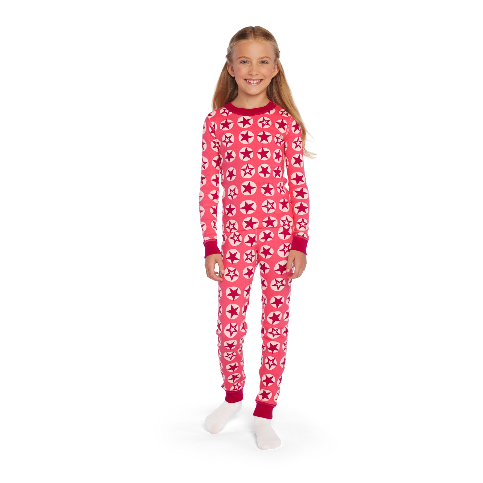 American Girl® x Hanna Andersson Berry Bright Stars Pajamas for Little Girls & Girls S5