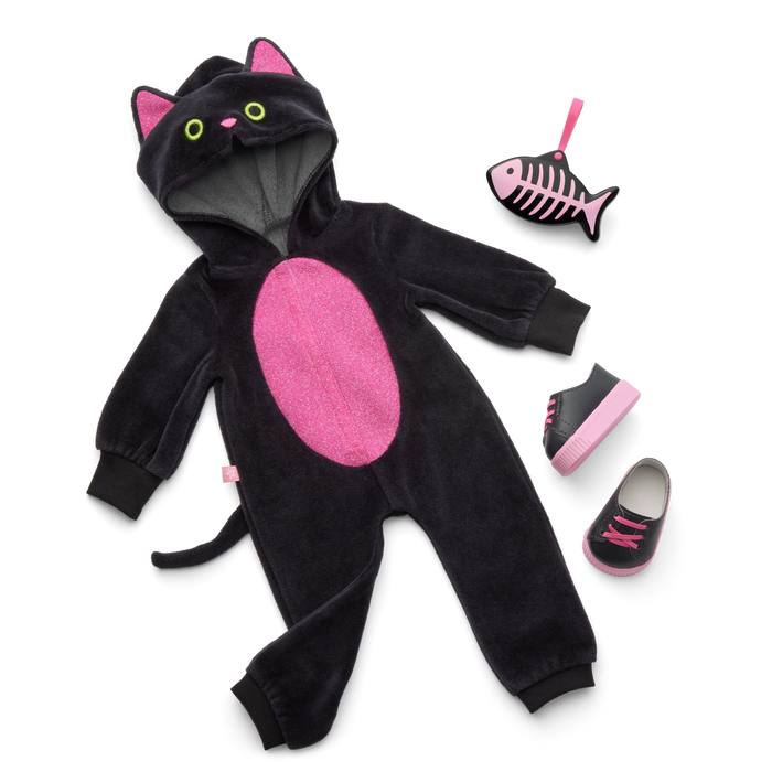 Claws & Cuddles Cat Costume for 18-inch Dolls W0