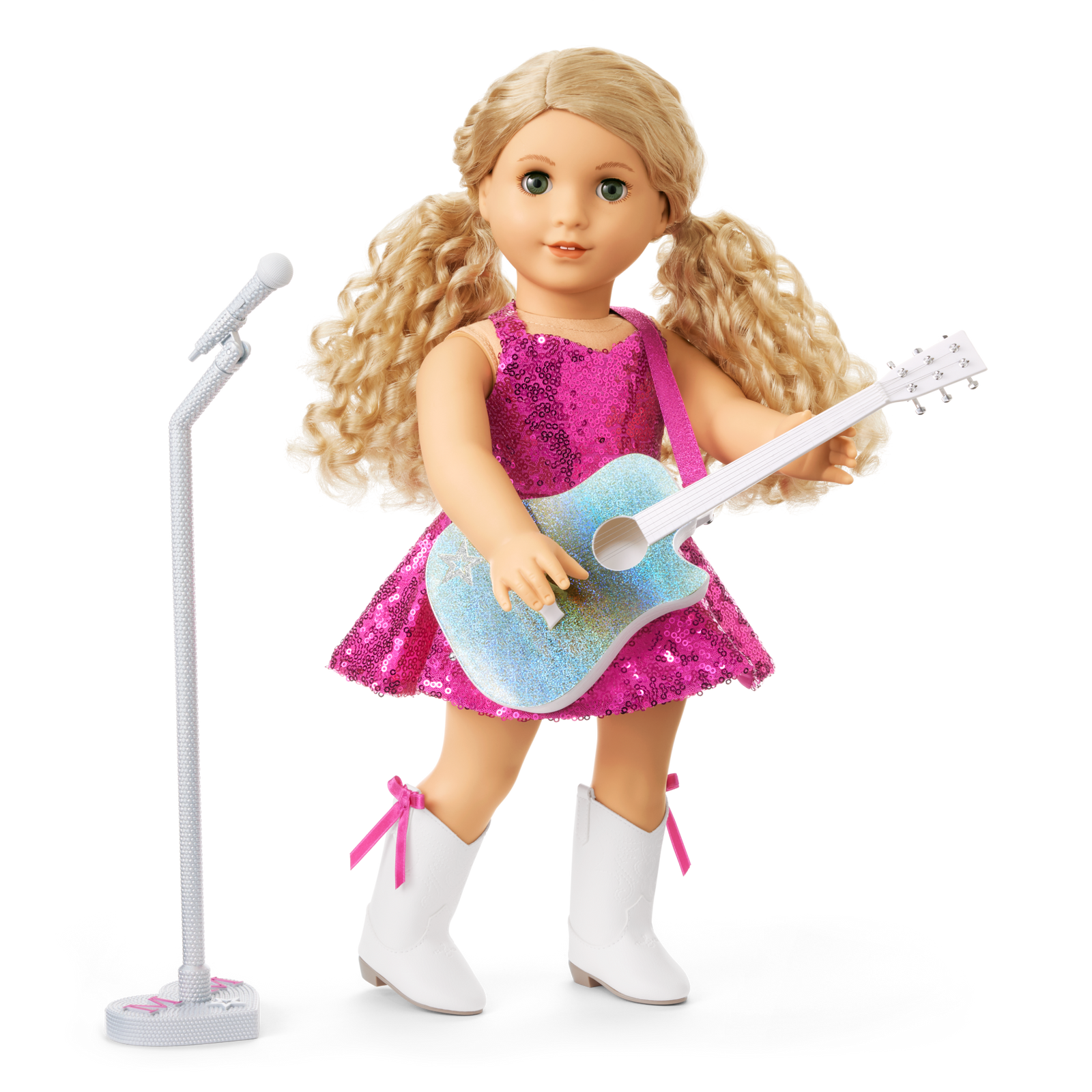 American Girl® x Megan Moroney Stage Outfit, Guitar & Mic Stand for 18-inch Dolls Z5