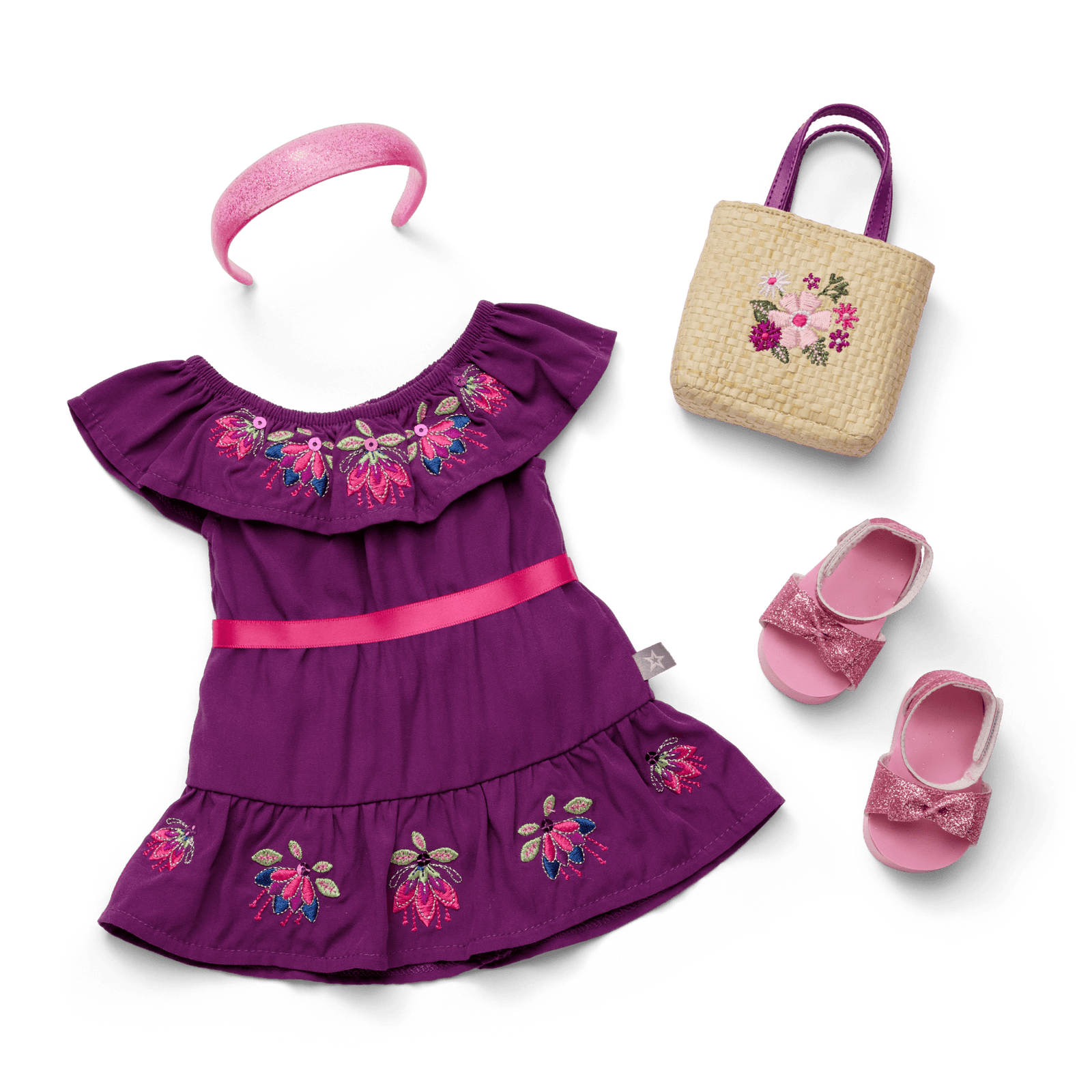 Raquel's™ Beach Party Dress for 18-inch Dolls (Girl of the Year™ 2026) X7