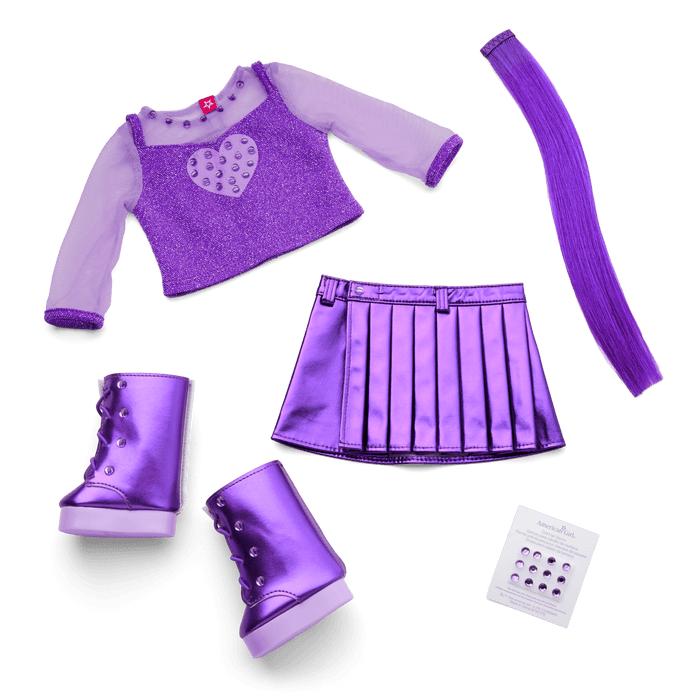 February Amethyst Bliss Outfit for 18-inch Dolls U1