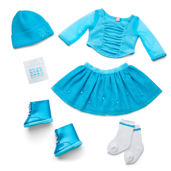 December Blue Brilliance Topaz Outfit for 18-inch Dolls U4