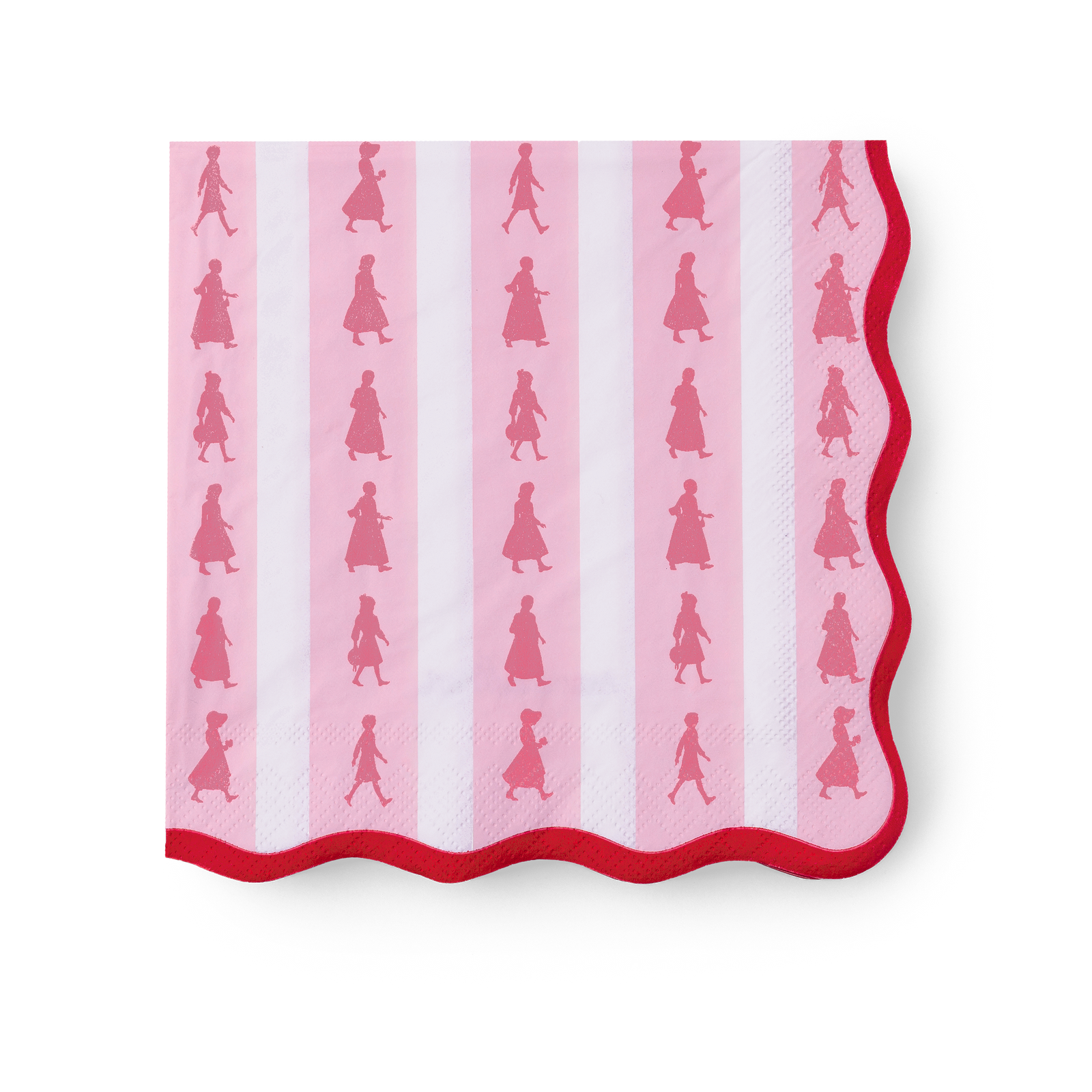 American Girl™ x Bonjour Fête Pink Stripe Large Napkins (Set of 20) W6