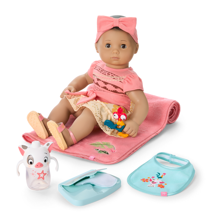 Disney Princess Moana Cuddle & Care Set with Bitty Baby® Doll by American Girl® X4