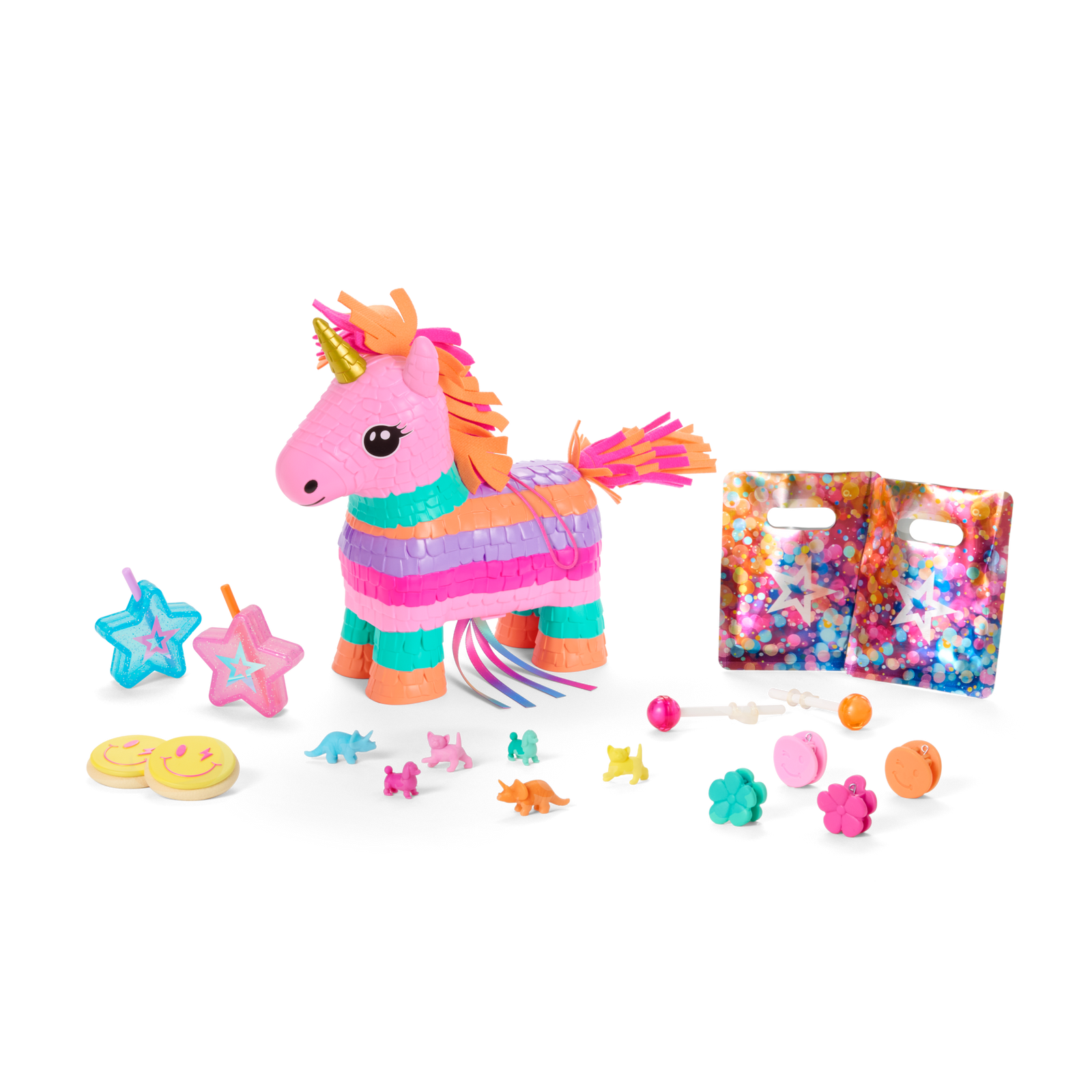 Unicorn Piñata & Party Accessories for 18-inch Dolls W9