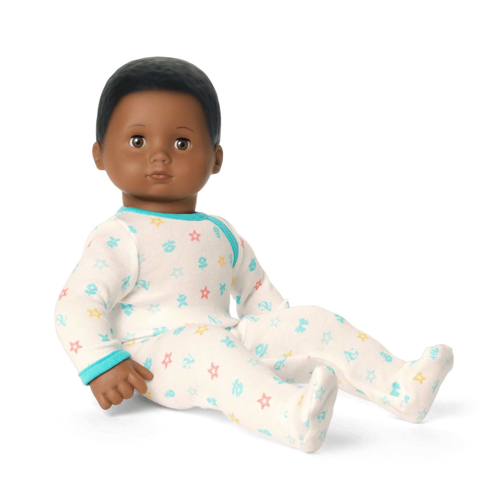 Bitty Baby® Doll #1 with black hair in Pastel Blue T6