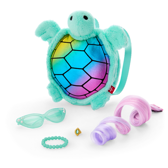 Shimmering Sea Turtle Backpack & Accessory Set for 18-inch Dolls S1