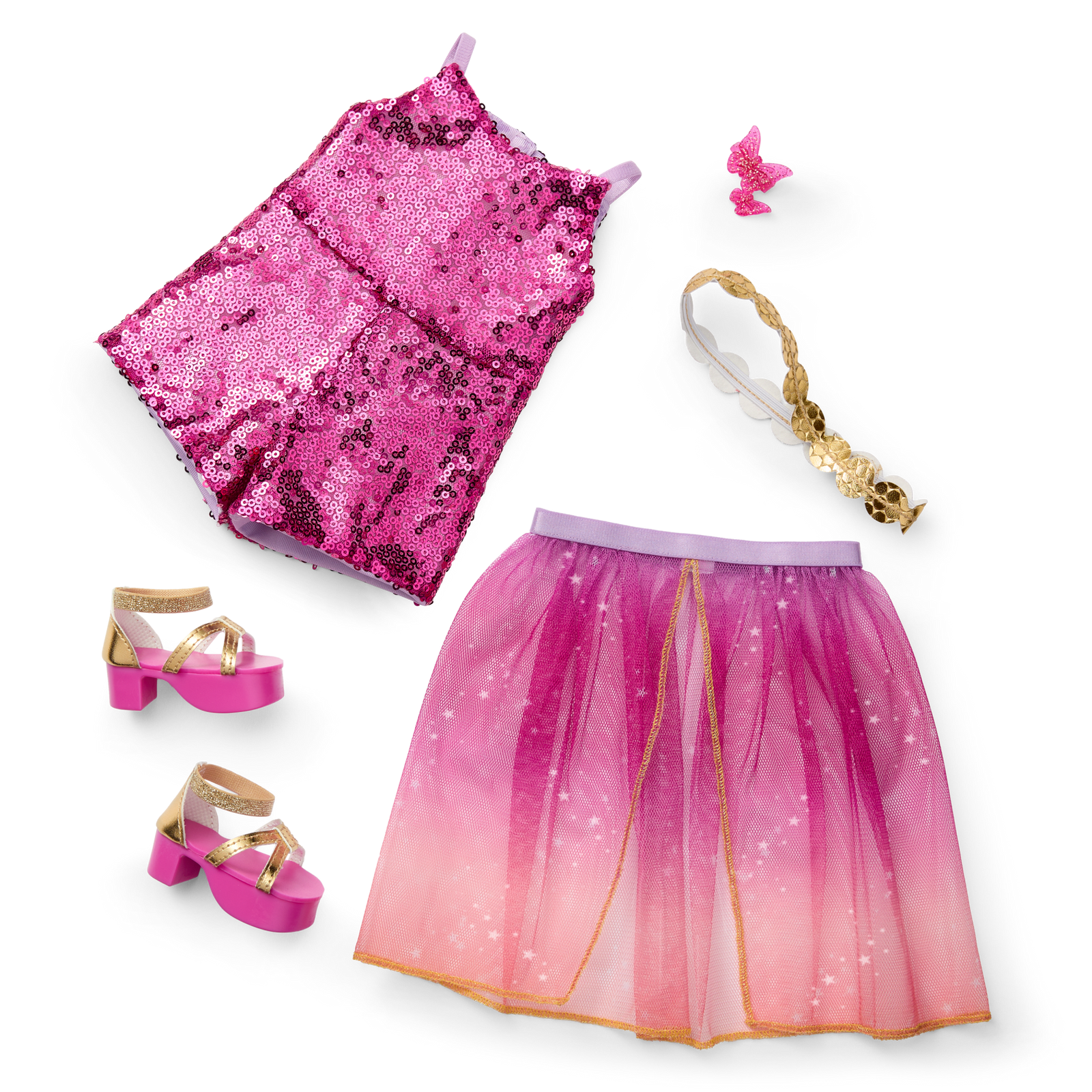 Glam Sparkly Concert Outfit for 18-inch Dolls S5