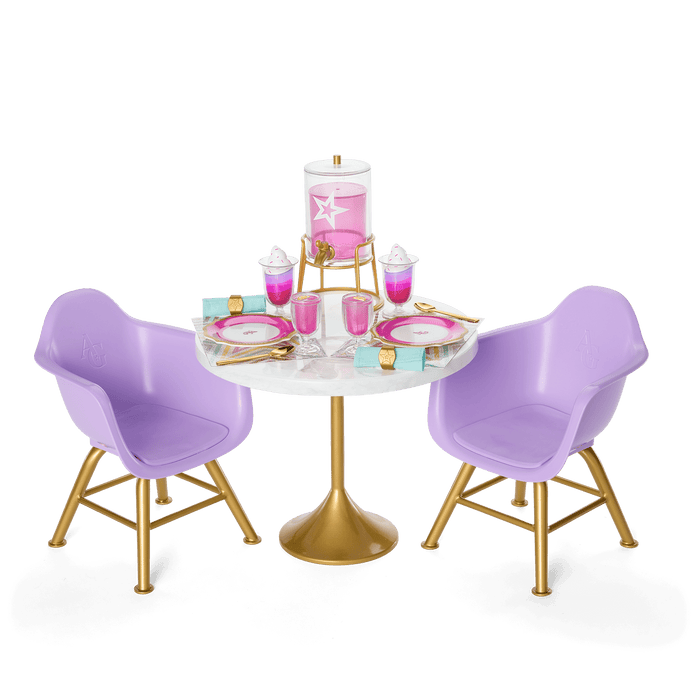 Kitchen Table for Two Set for 18-inch Dolls V8