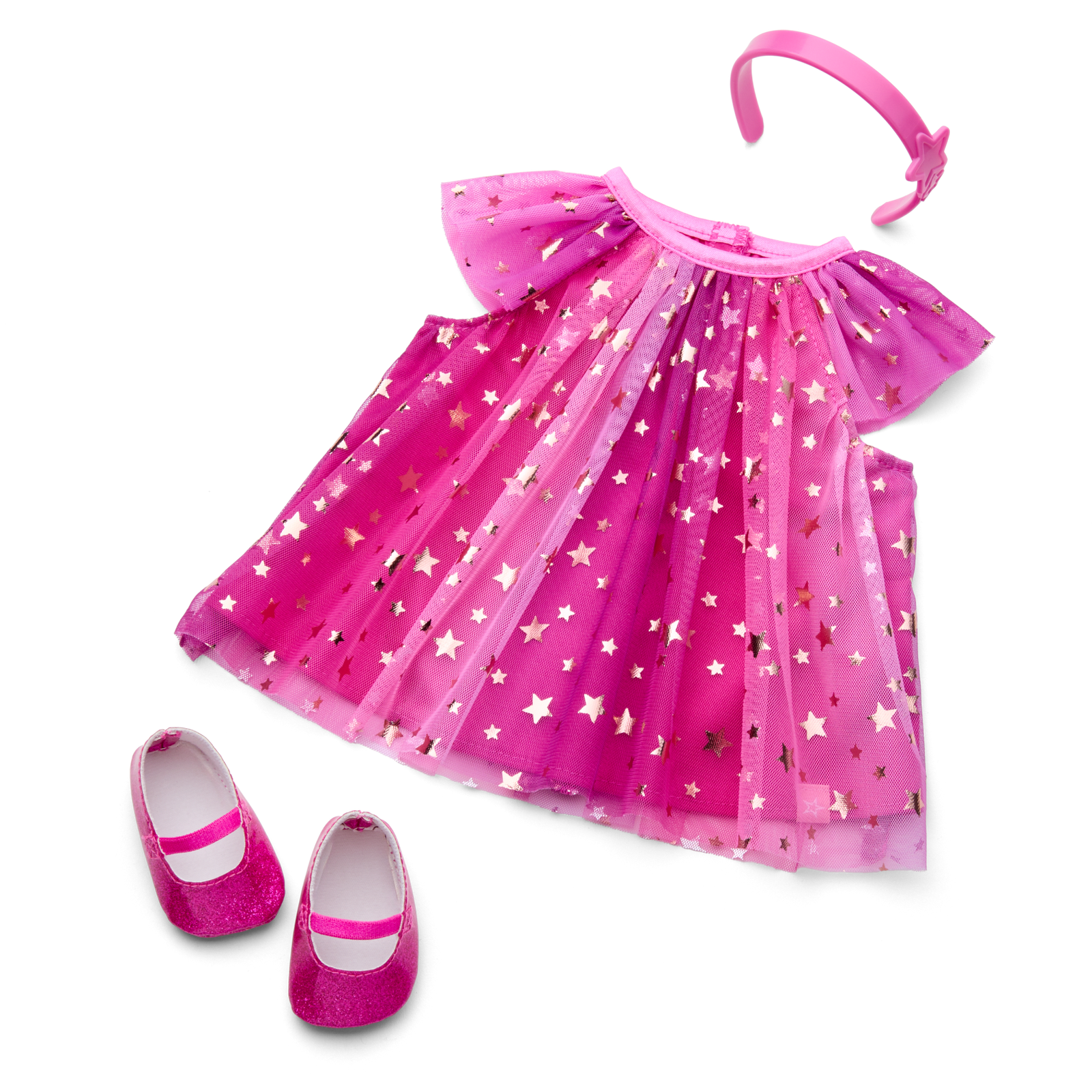 Pink Party-Ready Dress for Bitty Baby® Dolls W8