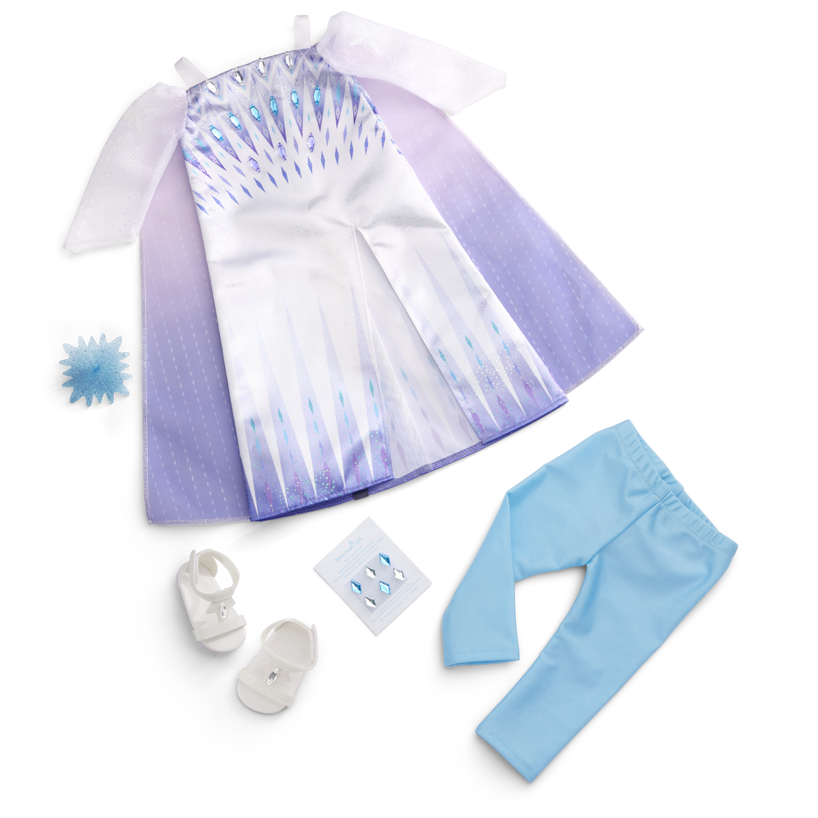 Disney Frozen Snow Queen Elsa Outfit & Accessories for 18-inch Dolls by American Girl® S3