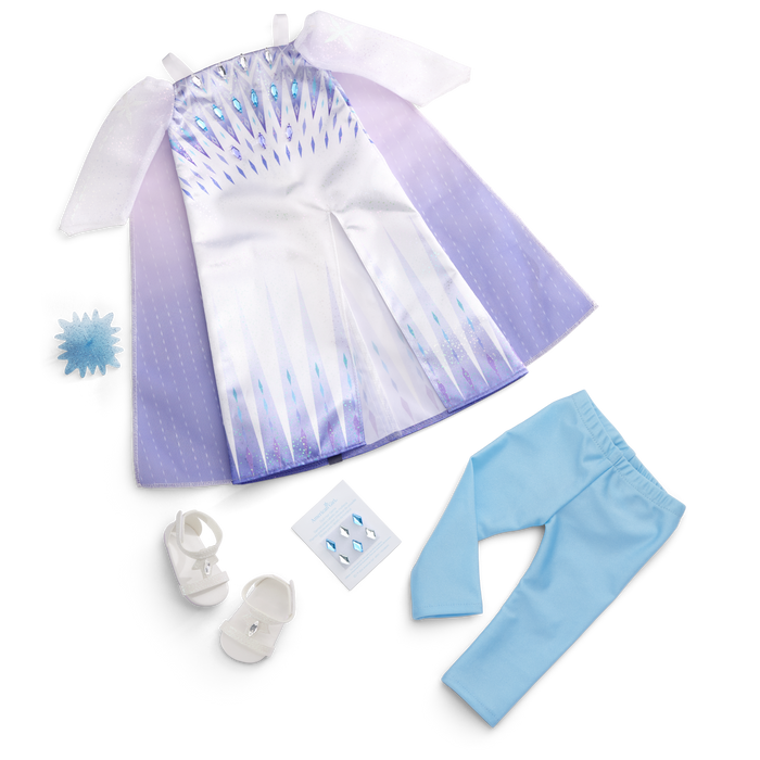 Disney Frozen Snow Queen Elsa Outfit & Accessories for 18-inch Dolls by American Girl® S3