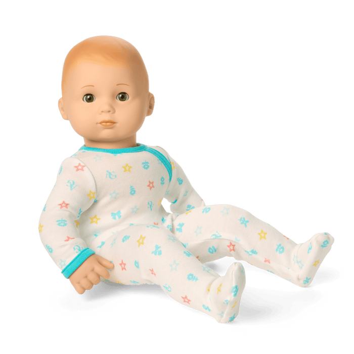 Bitty Baby® Doll #6 with red hair in Pastel Blue W4