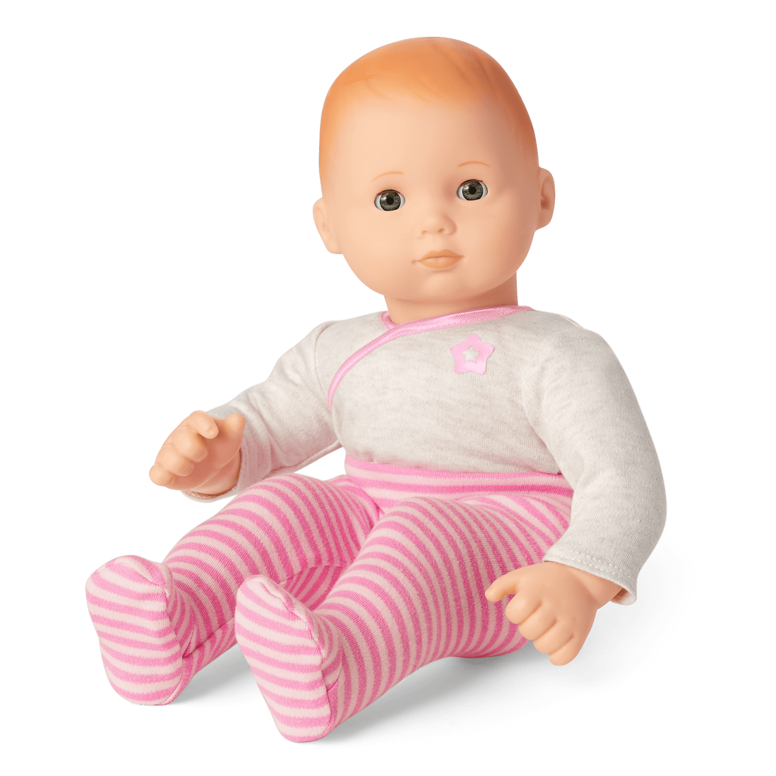 Bitty Baby® Doll #6 with red hair in Pretty Pink V9
