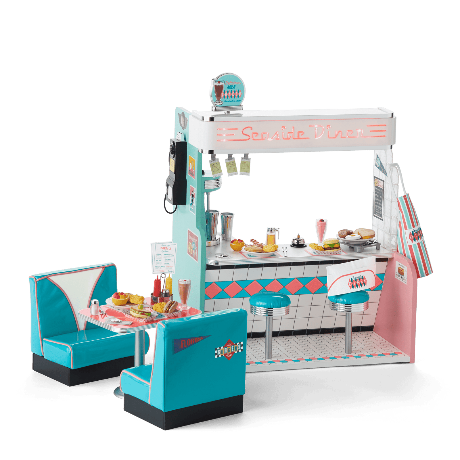 Maryellen’s™ Seaside Diner for 18-inch Dolls (Historical Characters) Z7