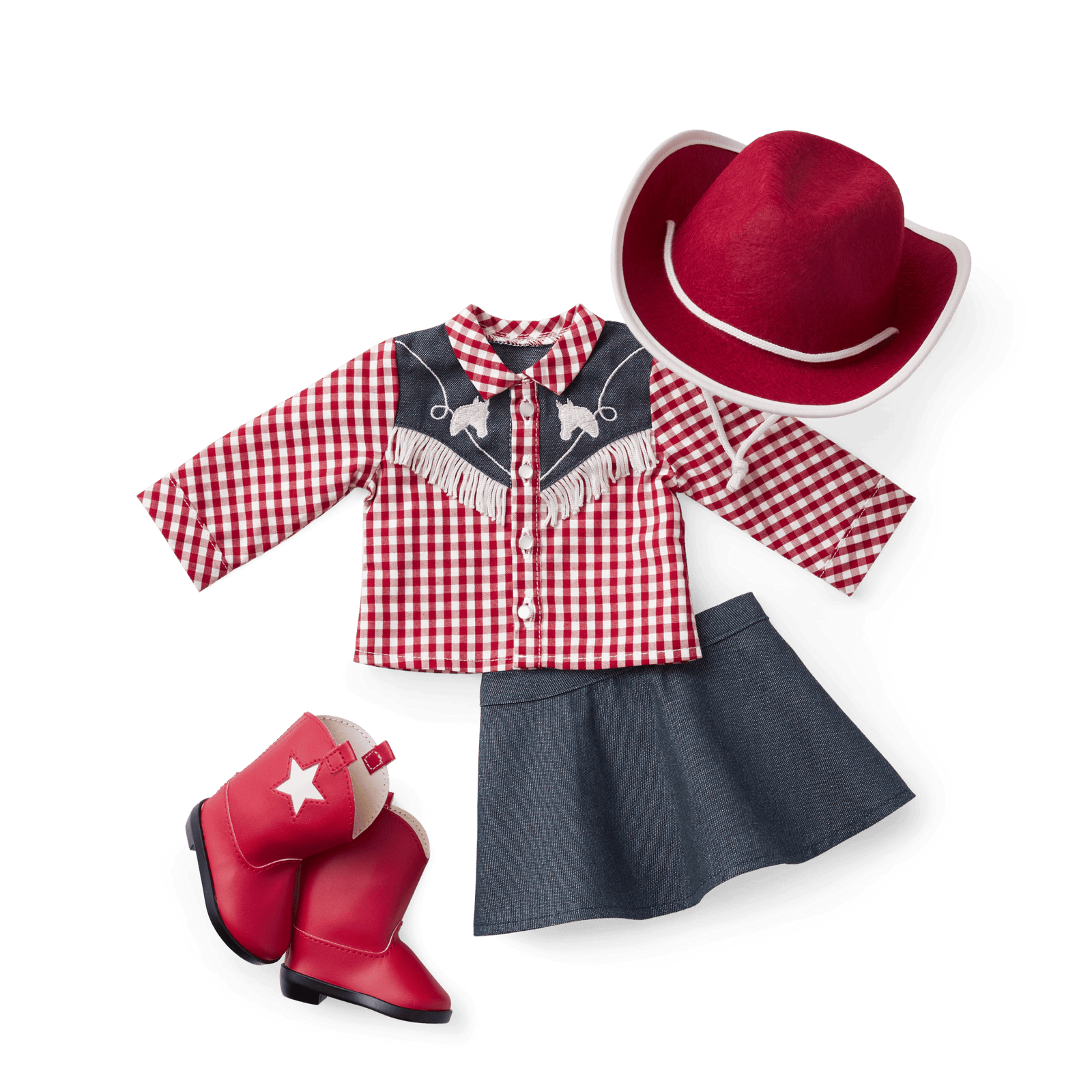 Maryellen's™ Cowgirl Costume for 18-inch Dolls (Historical Characters) T8