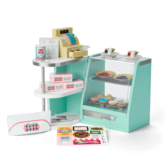 Maryellen’s™ Seaside Diner Bakery Case for 18-inch Dolls (Historical Characters) T7