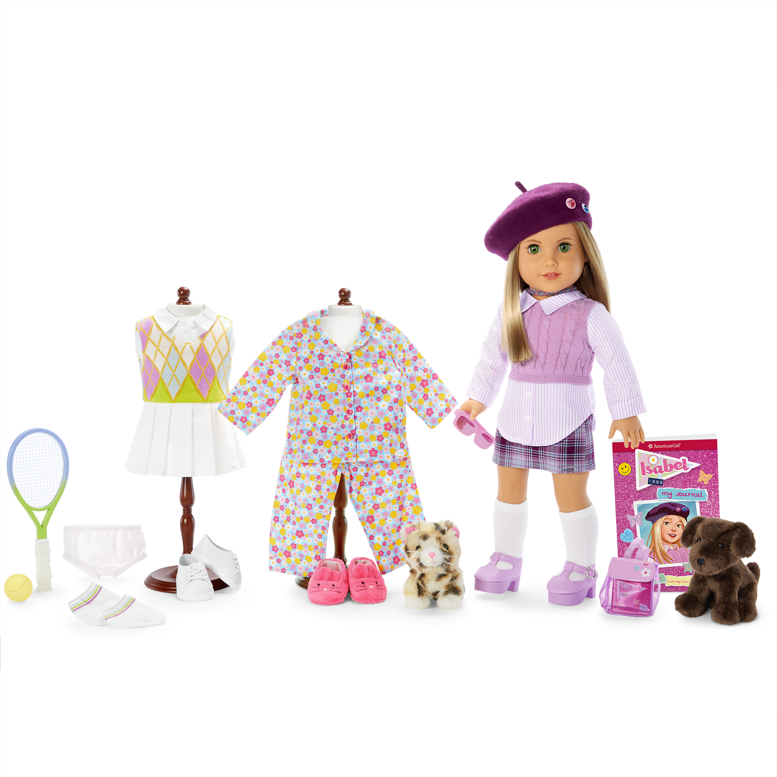 ’90s Twins Isabel’s™ Tennis Gift Set (Historical Characters) W0
