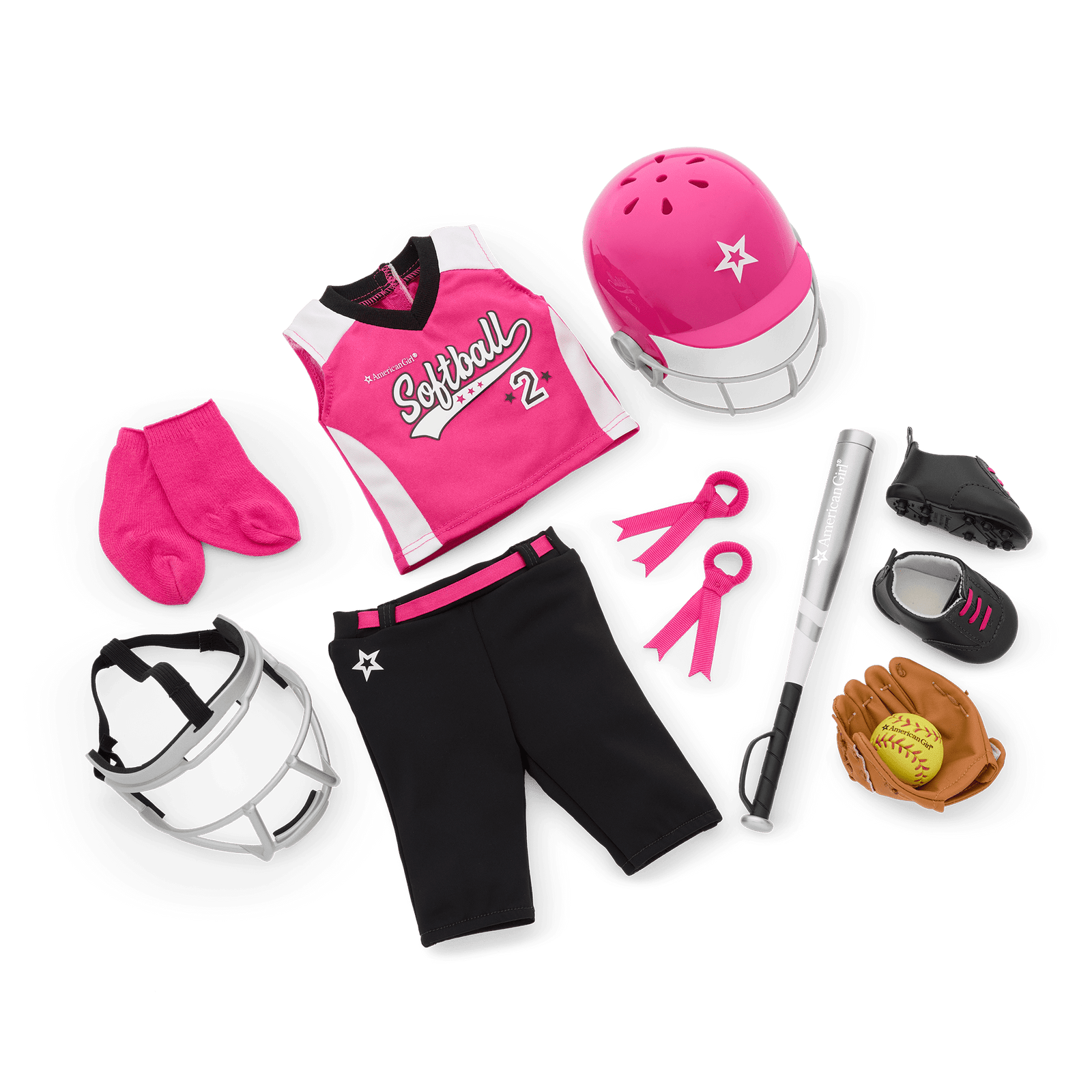 Softball Star Uniform for 18-inch Dolls X6