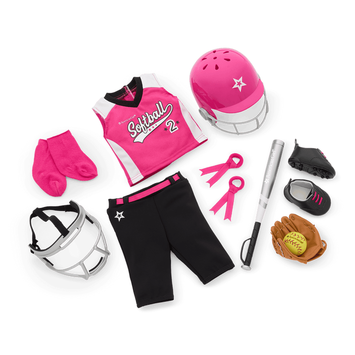 Softball Star Uniform for 18-inch Dolls X6