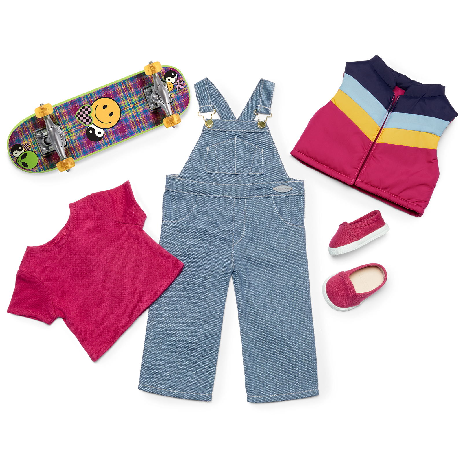Nicki’s™ Skateboarding Outfit for 18-inch Dolls (Historical Characters) V6