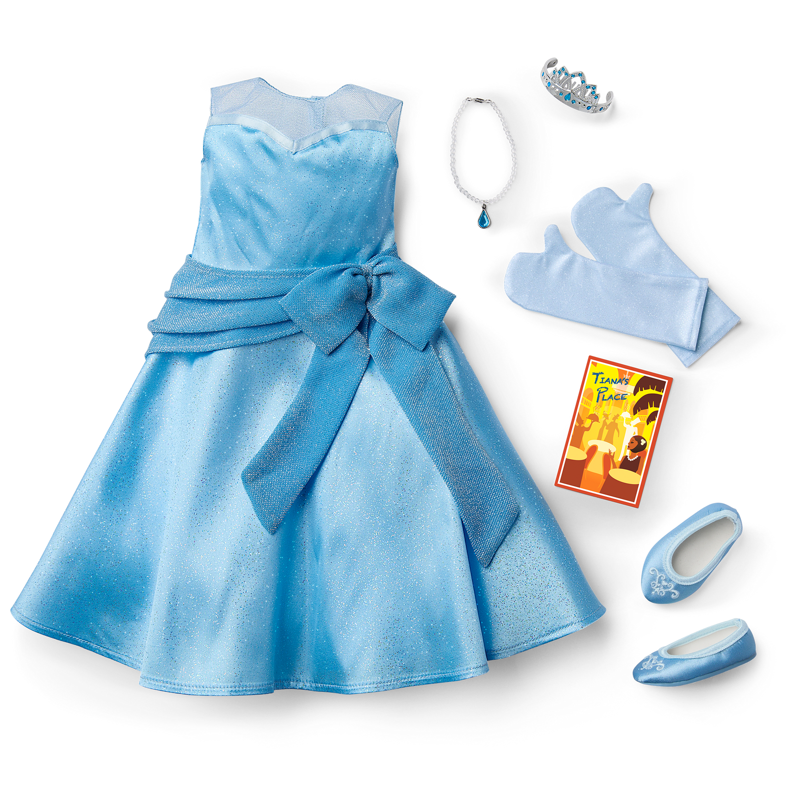 American Girl® Disney Princess Tiana Evening Star Dress & Accessories for 18-inch Dolls S9