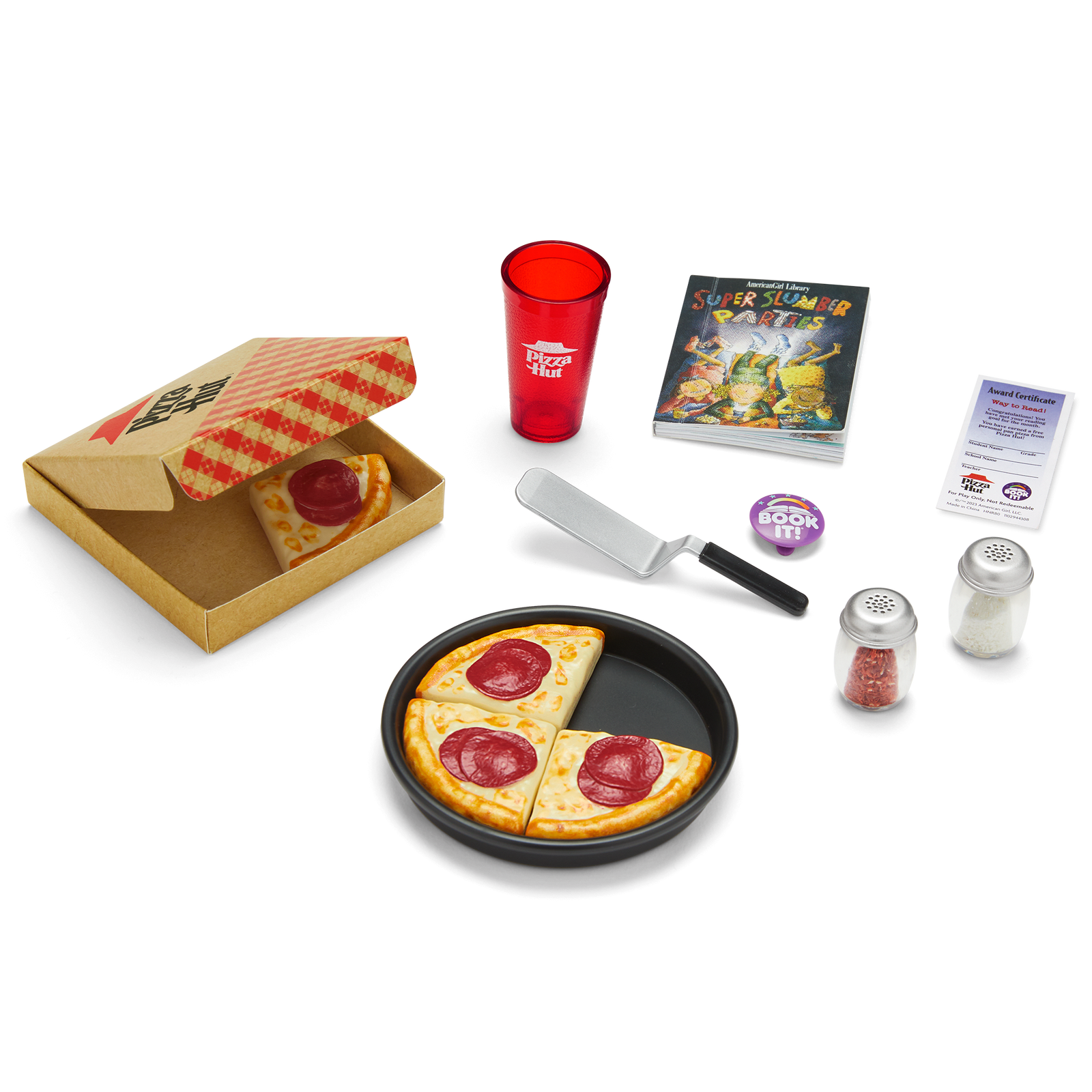 Pizza Hut® BOOK IT!™ Set for 18-inch Dolls (Historical Characters) S4