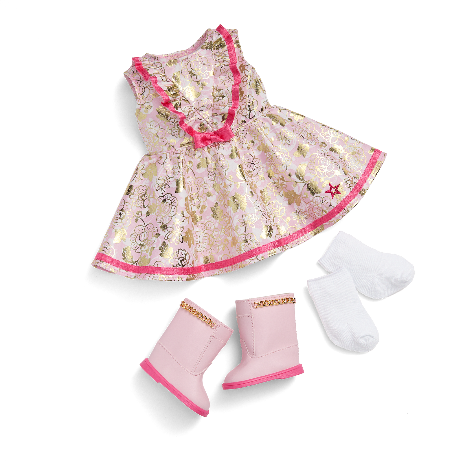 Floral Fashion Outfit for 18-inch Dolls X3
