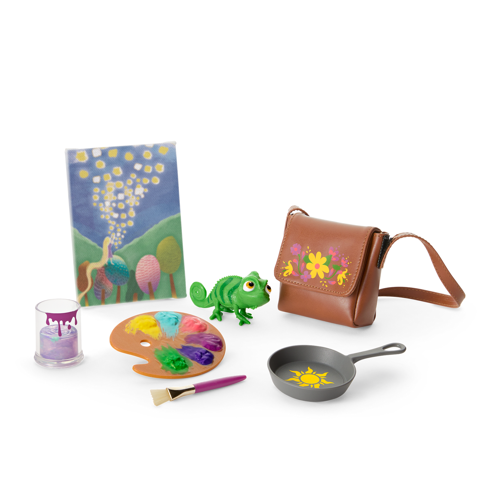 American Girl® Disney Princess Rapunzel Painting Accessories & Pascal for 18-inch Dolls S3