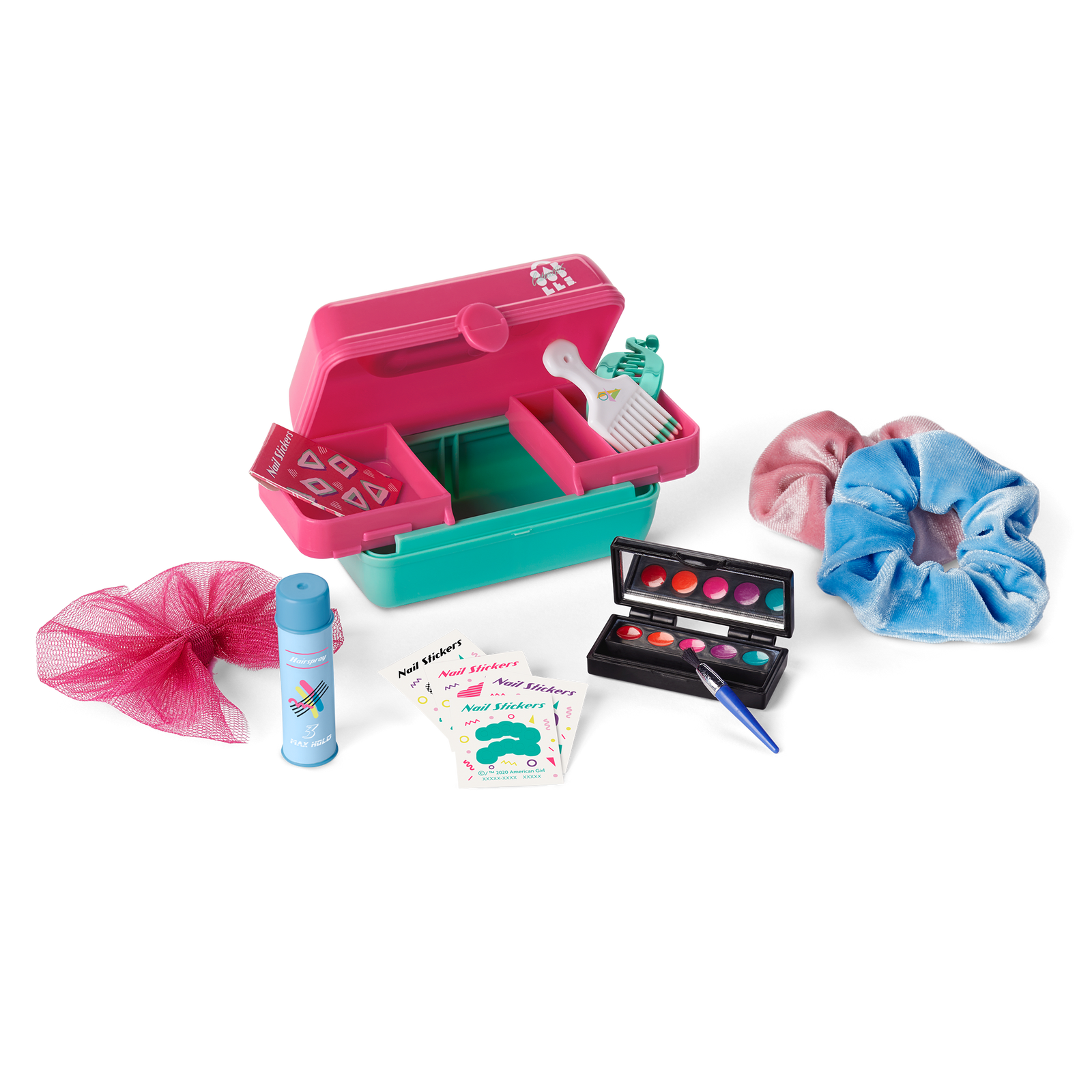 Courtney's™ Caboodles® & Hair Accessories Kit for 18-inch Dolls (Historical Characters) T9