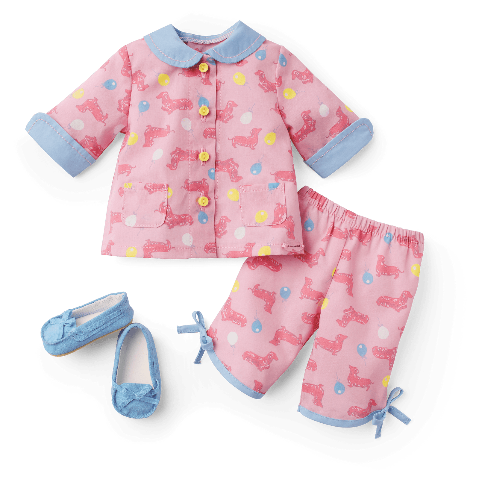 Maryellen’s™ Dachshund Pajamas for 18-inch Dolls (Historical Characters) Z0