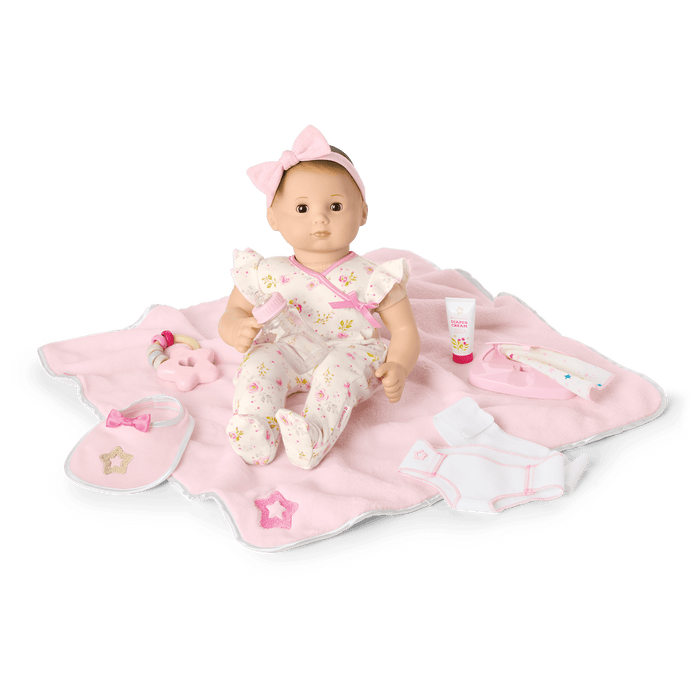 Bitty Baby® Doll #2 with brown hair Care & Play Set X1