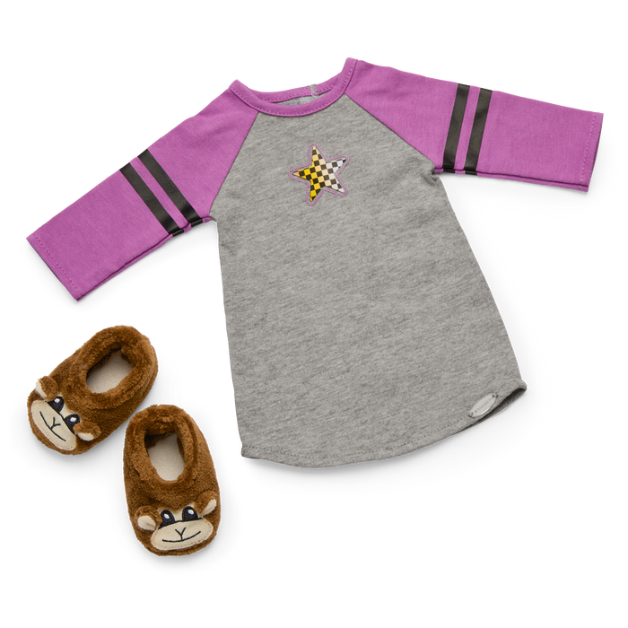 Nicki’s™ Skater Dreams Sleep Shirt for 18-inch Dolls (Historical Characters) V7