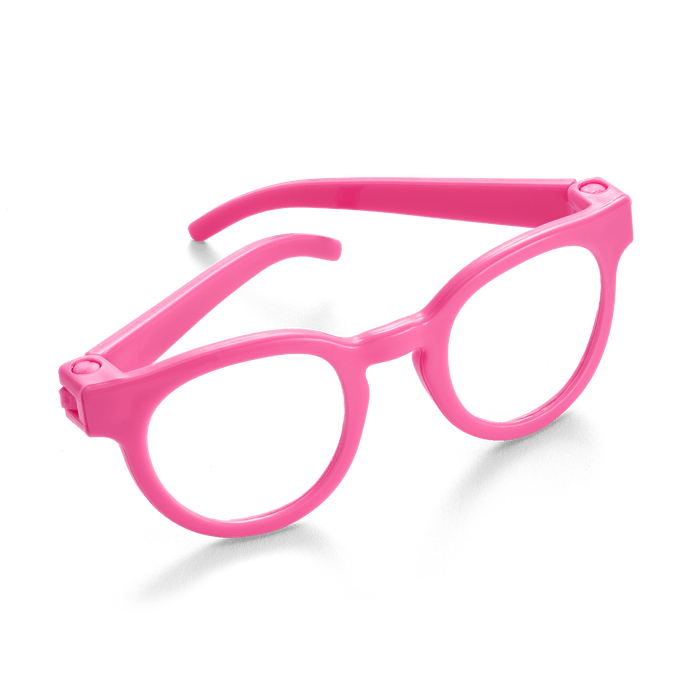 Petal-Pink Glasses for 18-inch Dolls W6
